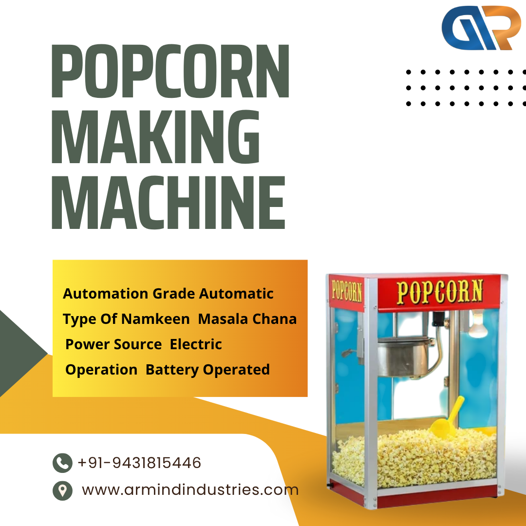 Small Scale Popcorn Machine – Compact, Affordable & Profitable for New Businesses